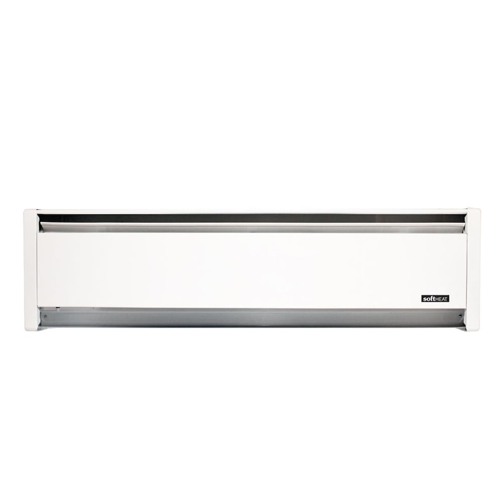 71-inch 240/208V 1,250/937W SoftHeat Hydronic Electric Baseboard Heater in White