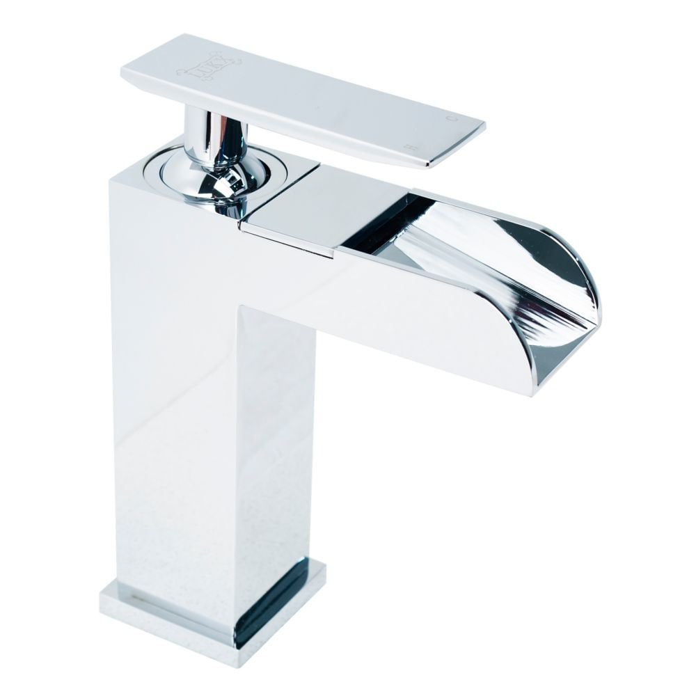 Splash John Waterfall Single Handle Bathroom Faucet in Chrome