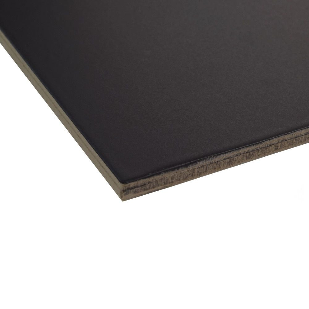 Textile Black 9-3/4-inch x 9-3/4-inch Porcelain Floor and Wall Tile (11.11 sq. ft. / case)