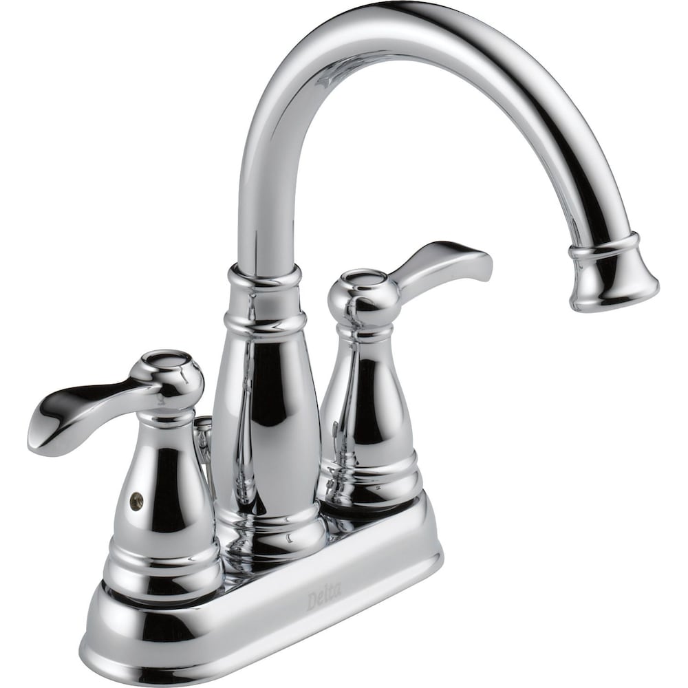 Robinet de lavabo de salle de bain central à 2 poignées Porter en chrome