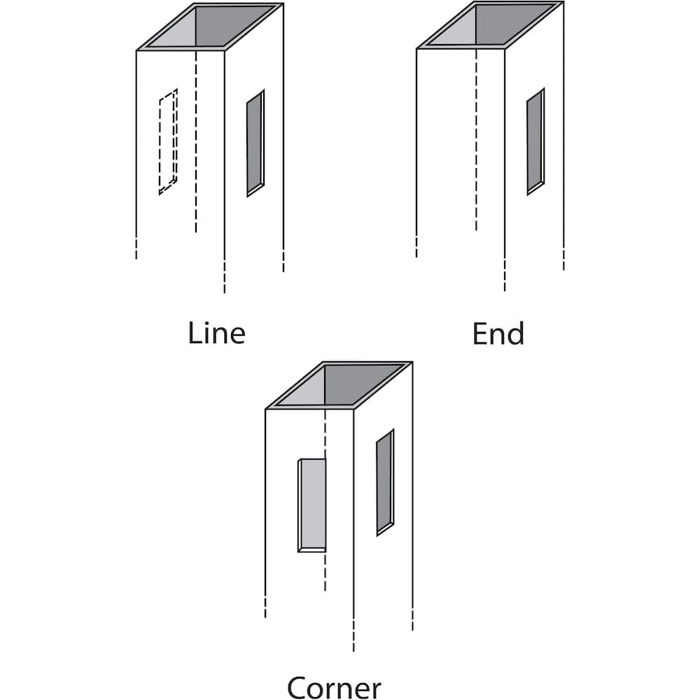5 in. x 5 in. x 8 ft. White Routed Vinyl Fence End Post 1 pack