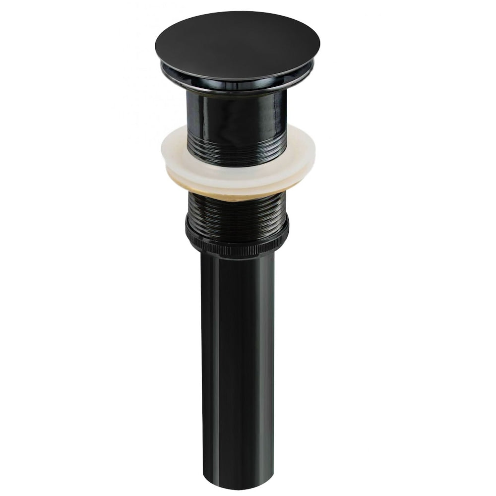 2.6-in. W Stainless Steel Bathroom Sink Drain In Black AI-20322