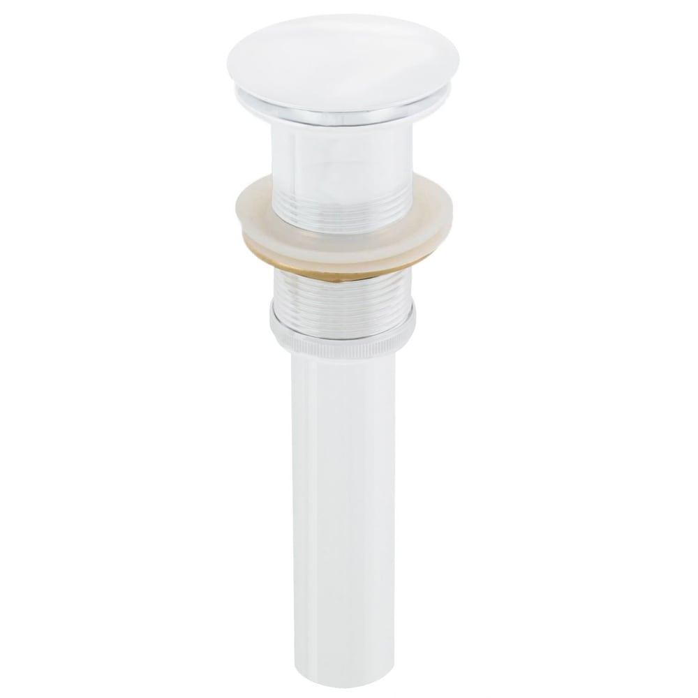 2.6-in. W Stainless Steel Bathroom Sink Drain In White AI-20323