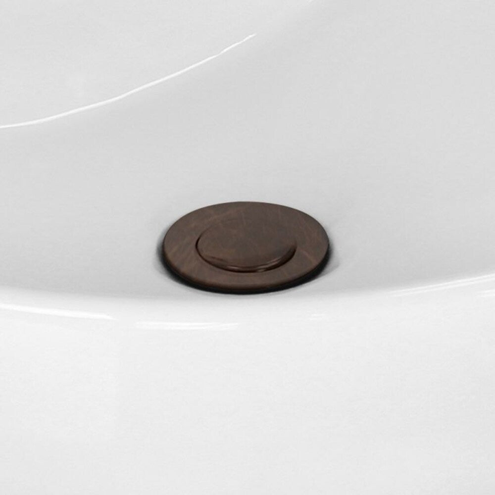 2.6-in. W Stainless Steel Bathroom Sink Drain In Oil Rubbed Bronze AI-20332