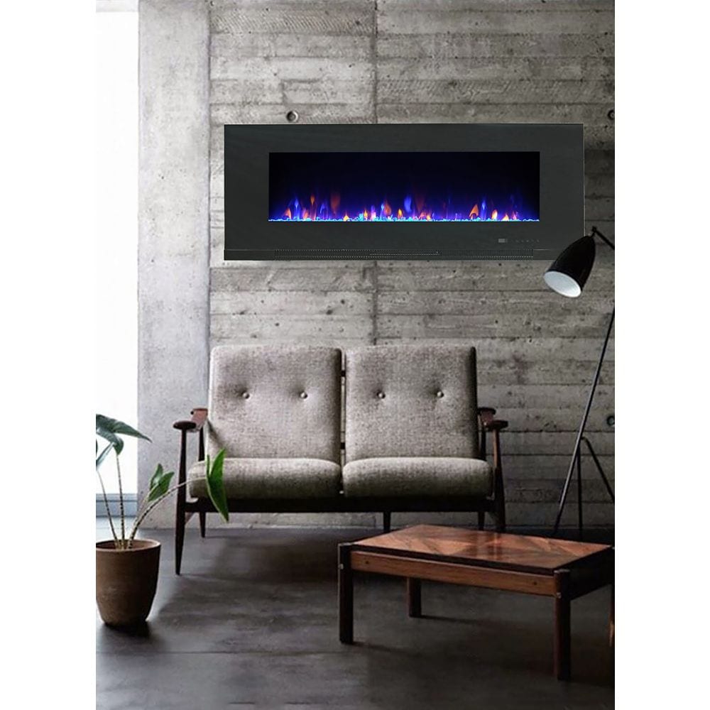 Mirage 60-inch Wall Mount with Multi-Colour Flames