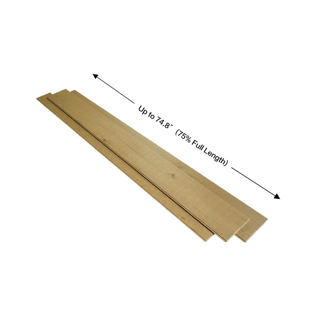 Plancher, bois franc anglais, demi-lune, 1/2 po x 5 et 7 po x longueurs variables, chêne français (24,93 pi2/boîte)