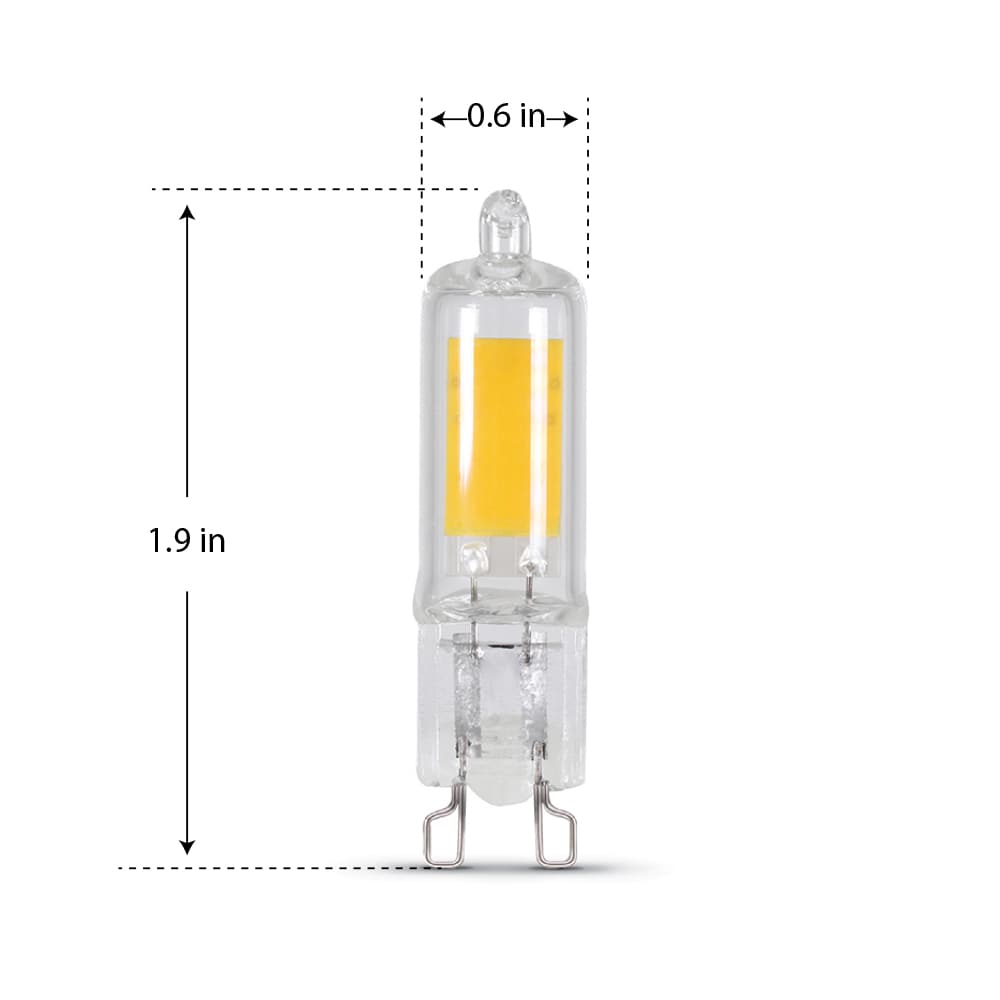 25 Watt Equivalent G9 LED Light Bulb, Warm White (3000K)