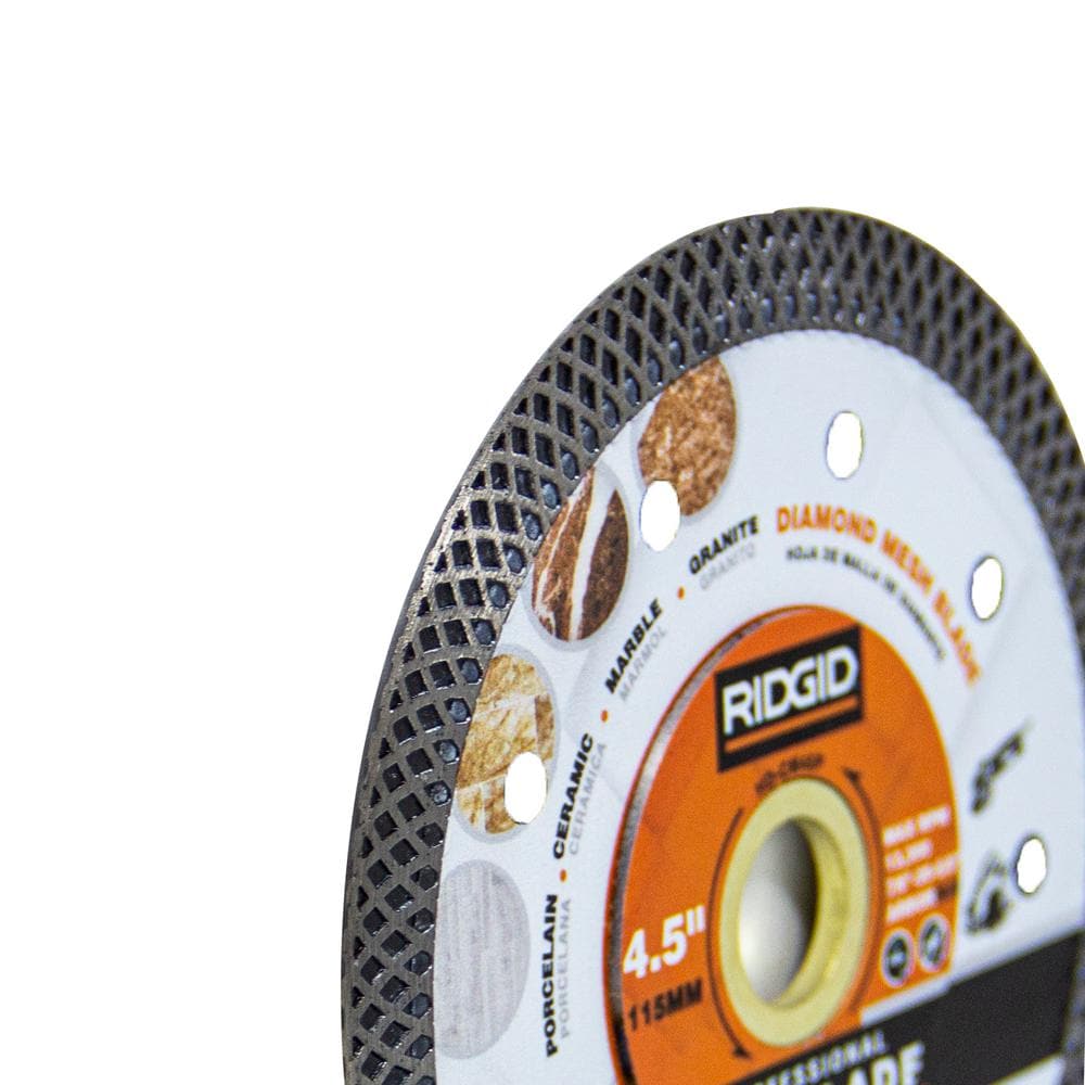4.5-inch Continuous Rim Diamond Blade with Mesh Rim