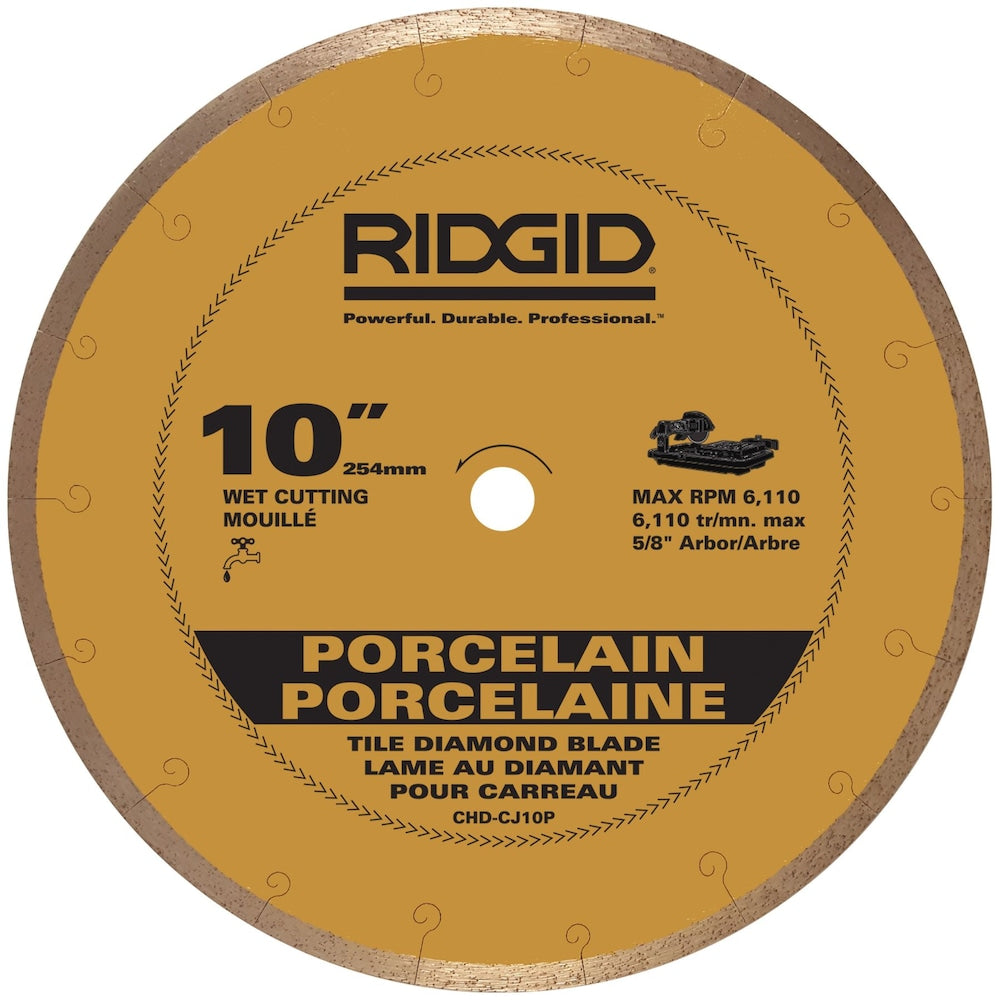 10-inch Continuous Rim Porcelain Diamond Blade