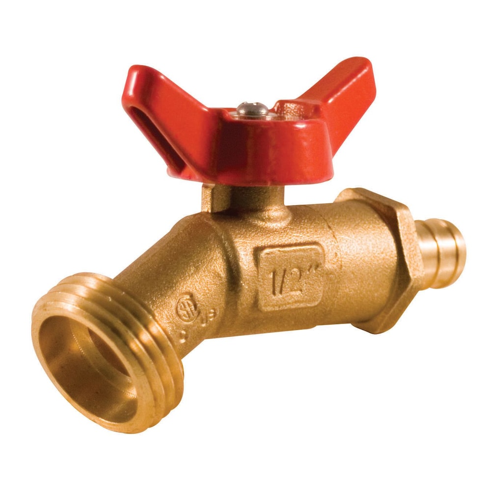 Corps d'angle de vidange de chaudière 1/2 pouce en laiton PEX quart de tour