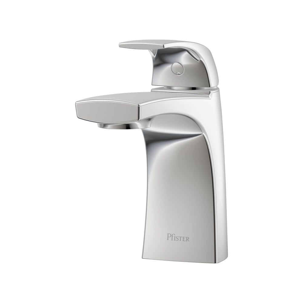 Robinet de lavabo de salle de bain Karci à poignée unique en chrome poli à 1 ou 3 trous