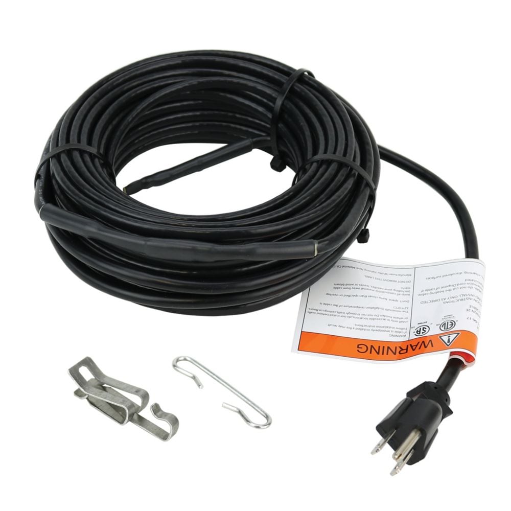 60 Ft Roof and Gutter Deicing Cable Kit Plug_In 120V