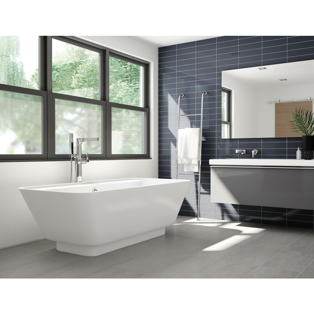 Ensemble de garniture de robinet de lavabo de salle de bain à levier unique Zura en chrome (robinet vendu séparément)