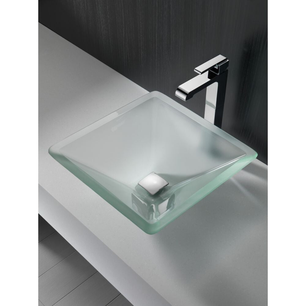 Ara Single Handle Single Hole Lever Bathroom Sink Faucet Deck Mount Standard Flow in Chrome