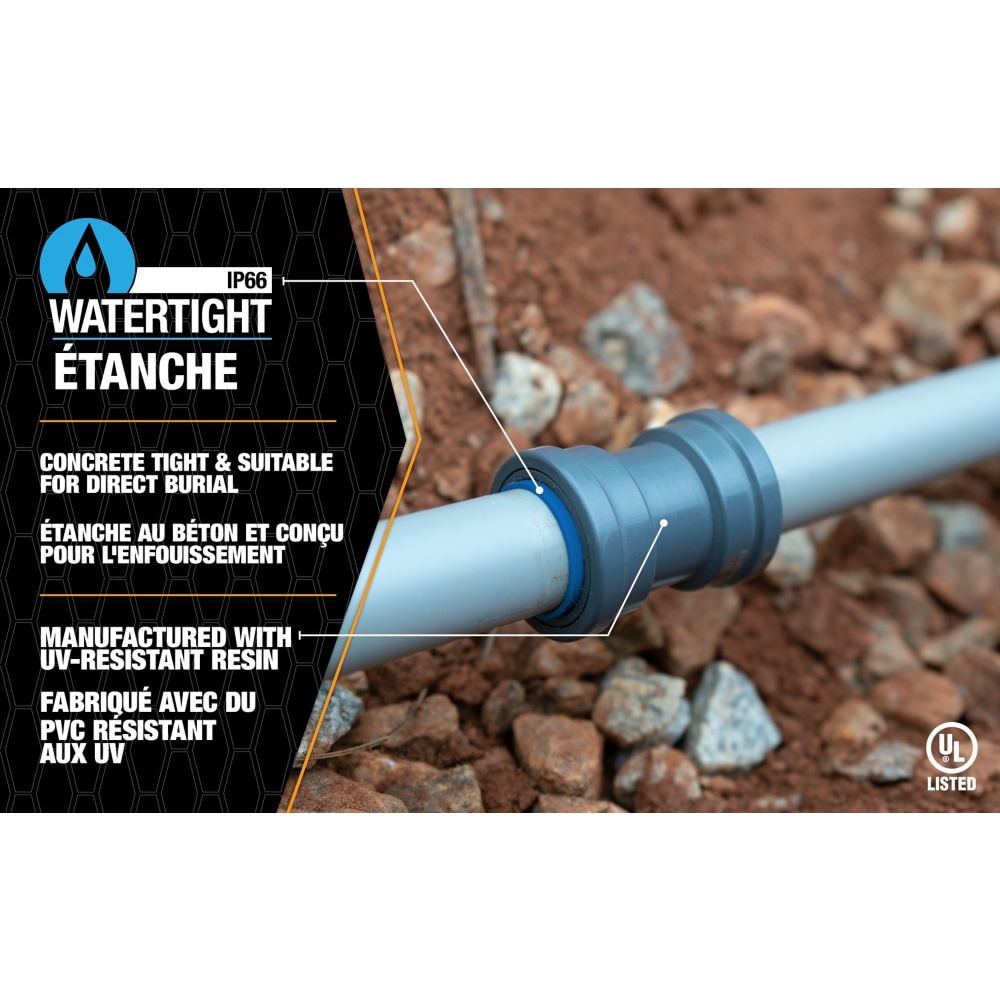 3/4 inch PVC-CIC SIMPush 90 Degree Connector