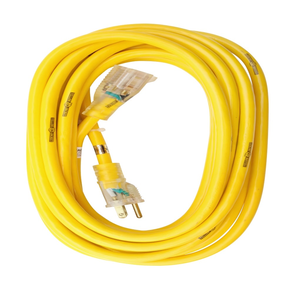 25 ft. 12/3 SJTW 15 Amps Outdoor Extension Cord with Lighted End
