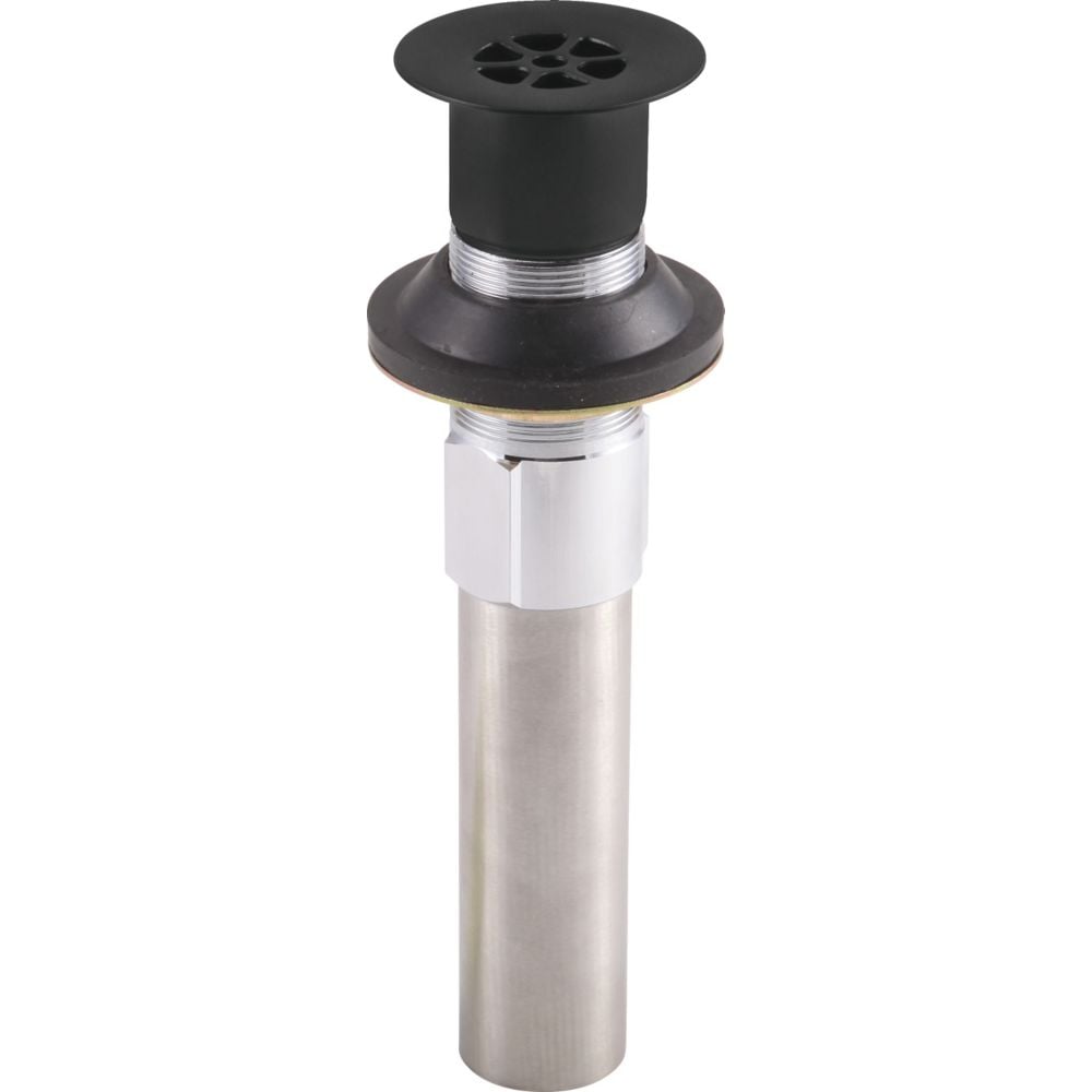 Grid Strainer - Less Overflow - Lavatory, Matte Black