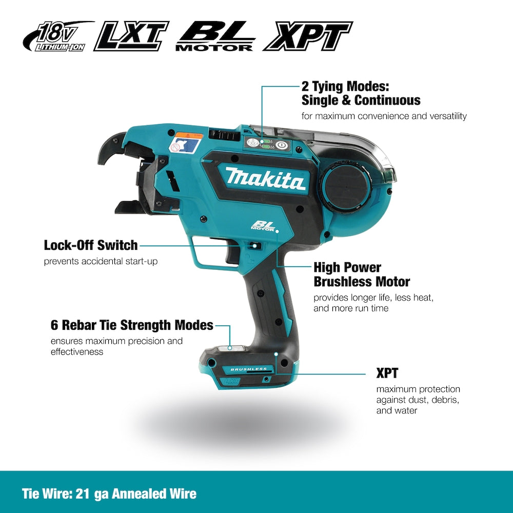 Outil de liage de barres d'armature sans fil au lithium-ion 18 V LXT avec XPT (outil uniquement)