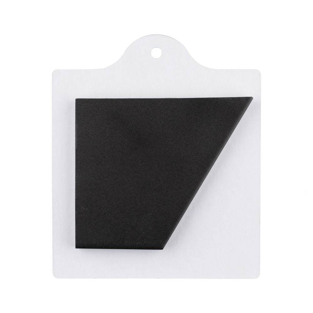 Sample - Textile Hex Black 6-inch x 6-inch Porcelain Floor and Wall Tile