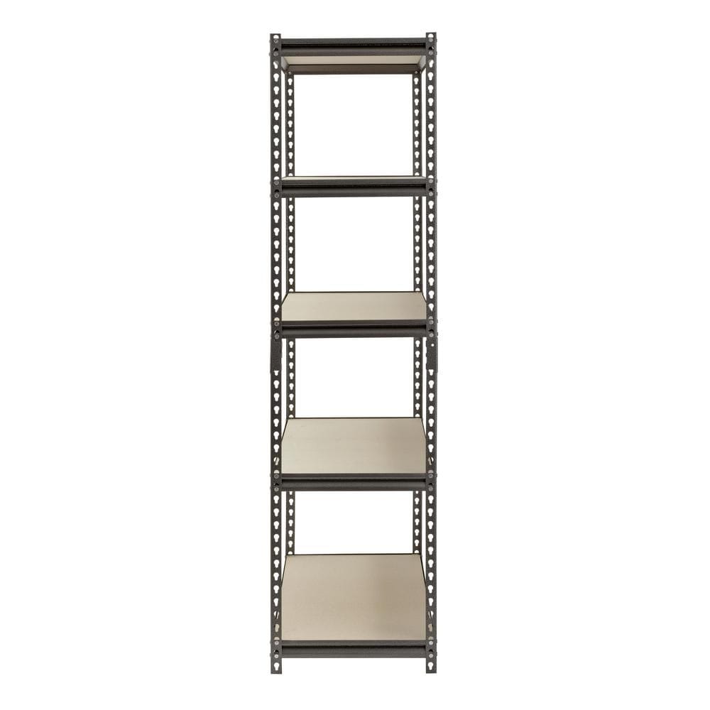 72 in. H x 48 in. W x 18 in. D 5-Shelf Boltless Steel Shelving in SilverVein