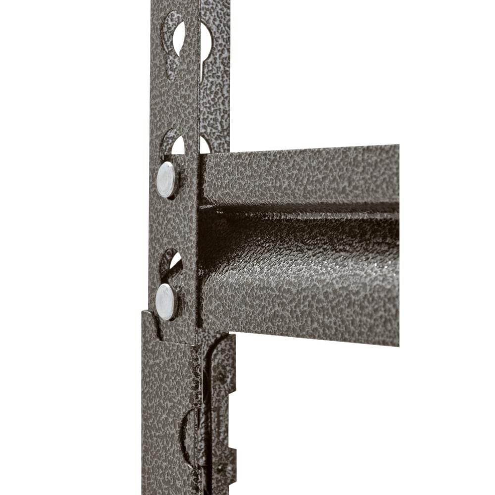 72 in. H x 48 in. W x 24 in. D 5 Shelf Boltless Steel Shelving in SilverVein