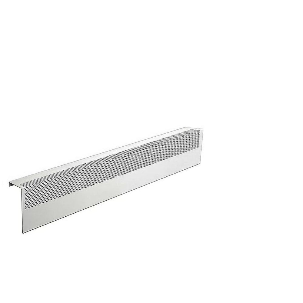 Couvercle de plinthe chauffante en acier galvanisé de 3 pi de la série Basic, facile à enfiler, blanc