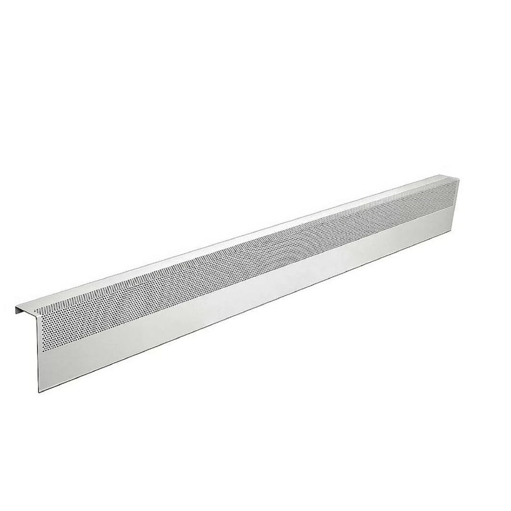Couvercle de plinthe chauffante en acier galvanisé de 5 pi de la série Basic, facile à enfiler, blanc