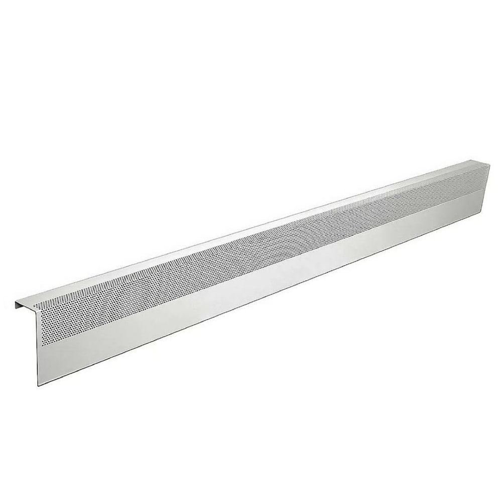 Couvercle de plinthe chauffante en acier galvanisé de 6 pi de la série Basic, facile à enfiler, blanc