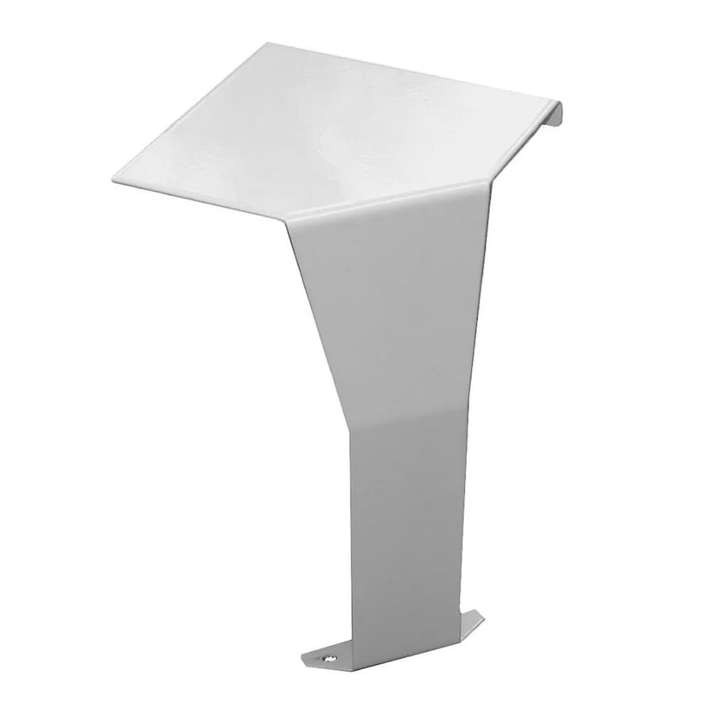 Cache-plinthe chauffante en acier de la série Premium, facile à enfiler, pour angle intérieur à 90 degrés, blanc