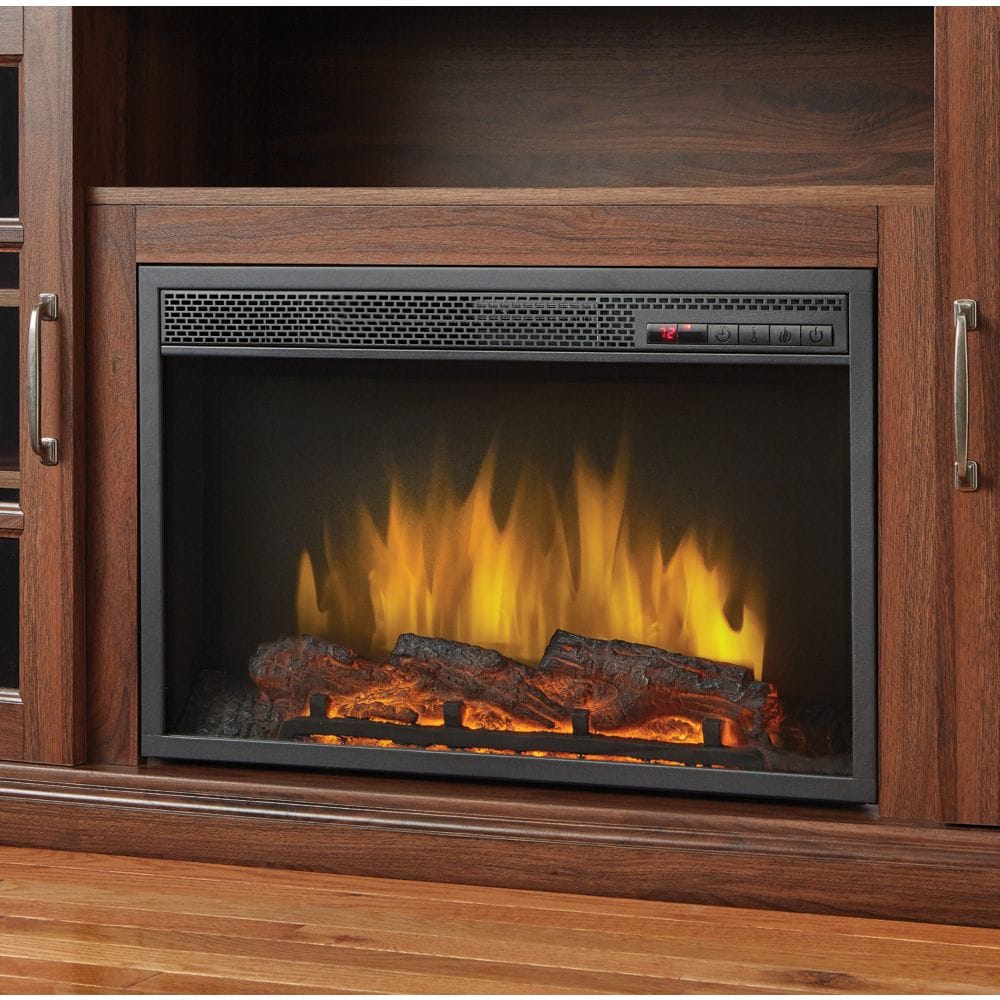 Brookfield 59-inch Media Fireplace in Burnished Walnut