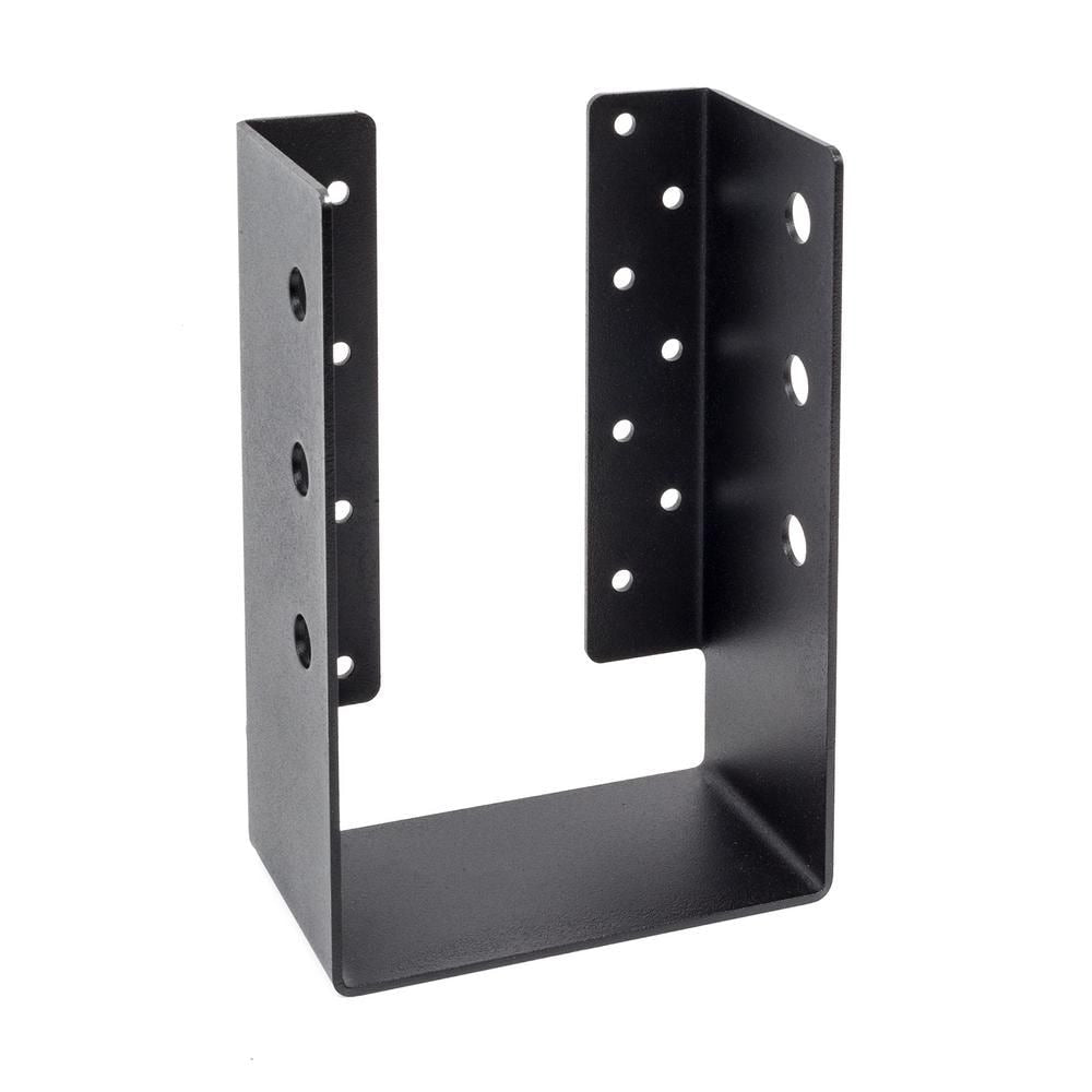 Étrier de solive robuste galvanisé ZMAX avec revêtement en poudre noire pour 6x10