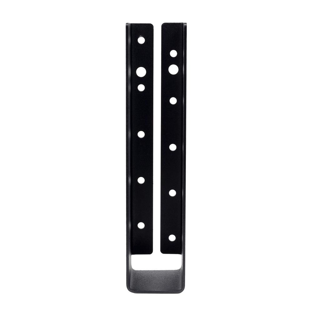 Étrier de solive léger galvanisé ZMAX avec revêtement en poudre noire pour 2x10