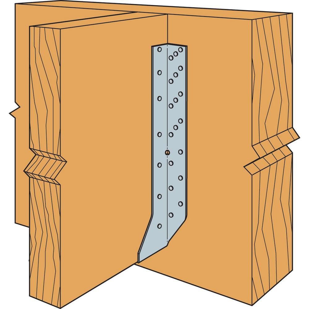 Étrier de solive à montage frontal galvanisé HU pour bois d'ingénierie de 1-3/4 po x 14 po