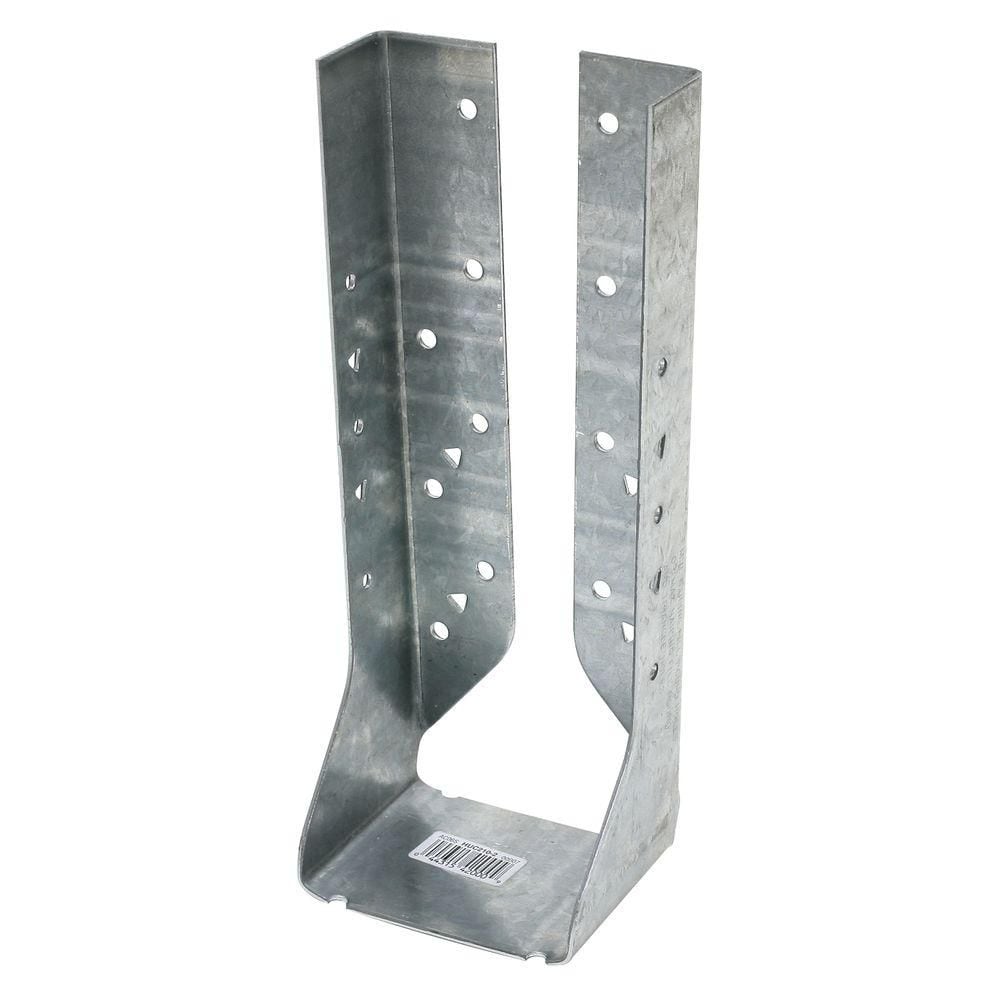 HUC Galvanized Face-Mount Concealed-Flange Joist Hanger for Double 2x10