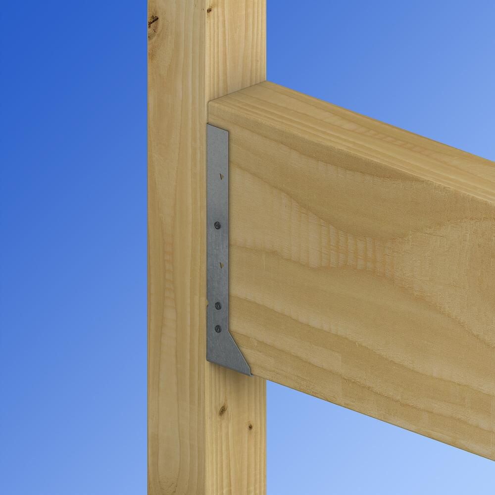 HUC Galvanized Face-Mount Concealed-Flange Joist Hanger for 4x12