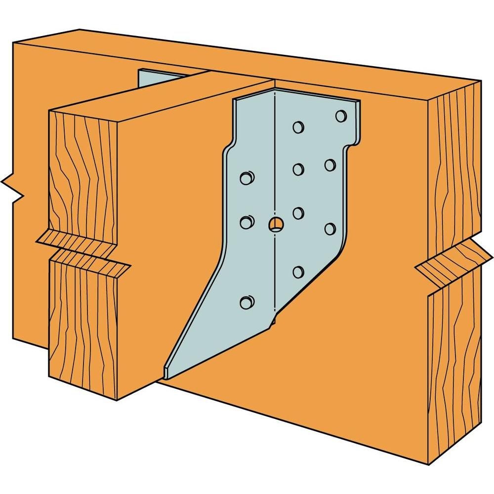 HUS Galvanized Face-Mount Joist Hanger for 2x6