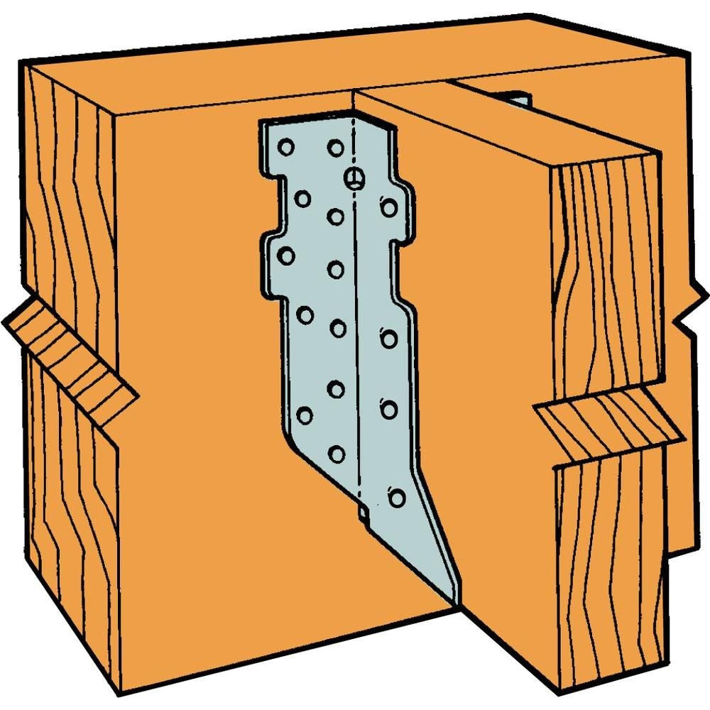 HUS Galvanized Face-Mount Joist Hanger for 2x8
