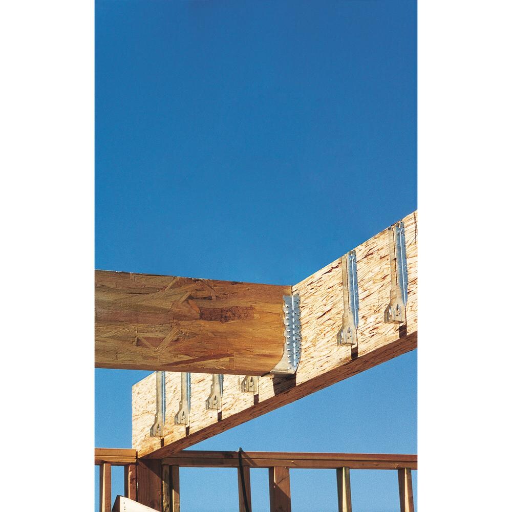 HUS Galvanized Face-Mount Joist Hanger for 4x10