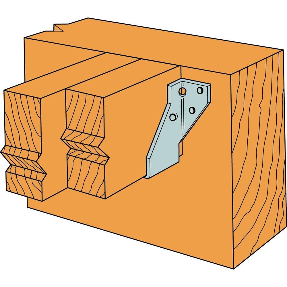 LUS Galvanized Face-Mount Joist Hanger for Double 2x4