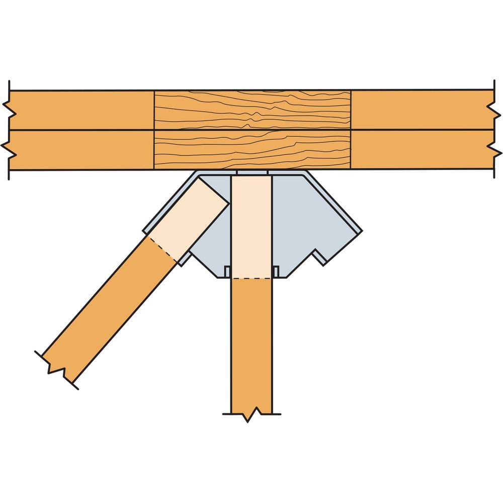 MTHMQ-2 Galvanized Multiple Truss Hanger with Strong-Drive SDS Screws