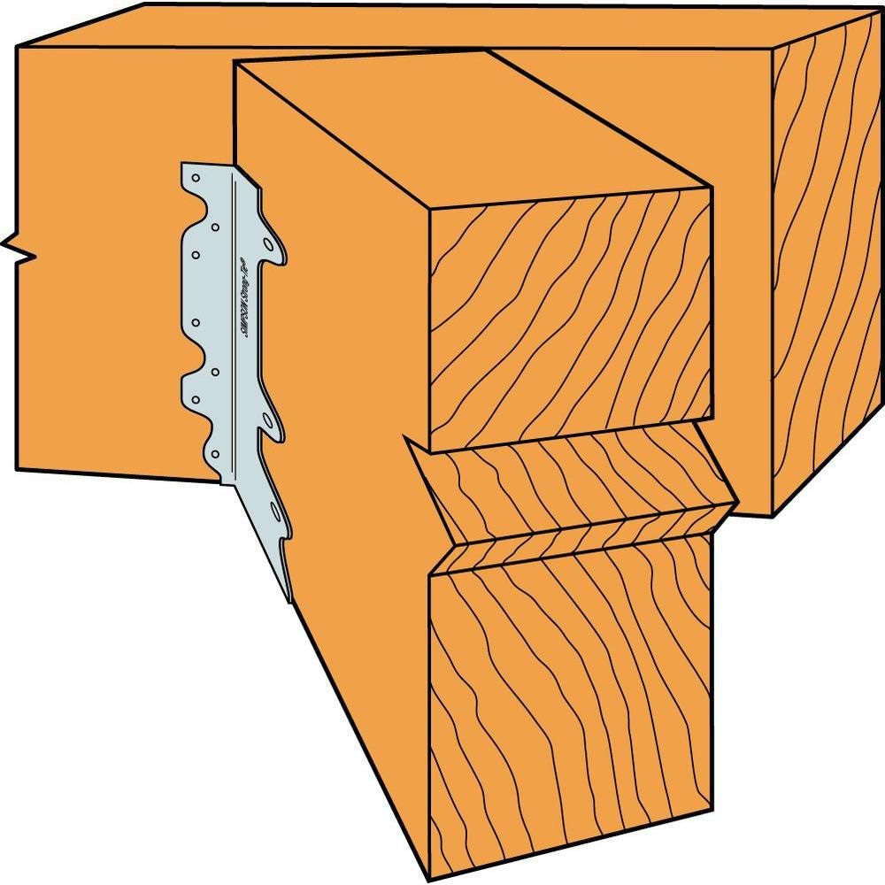 SUR Galvanized Joist Hanger for 4x10, Skewed Right