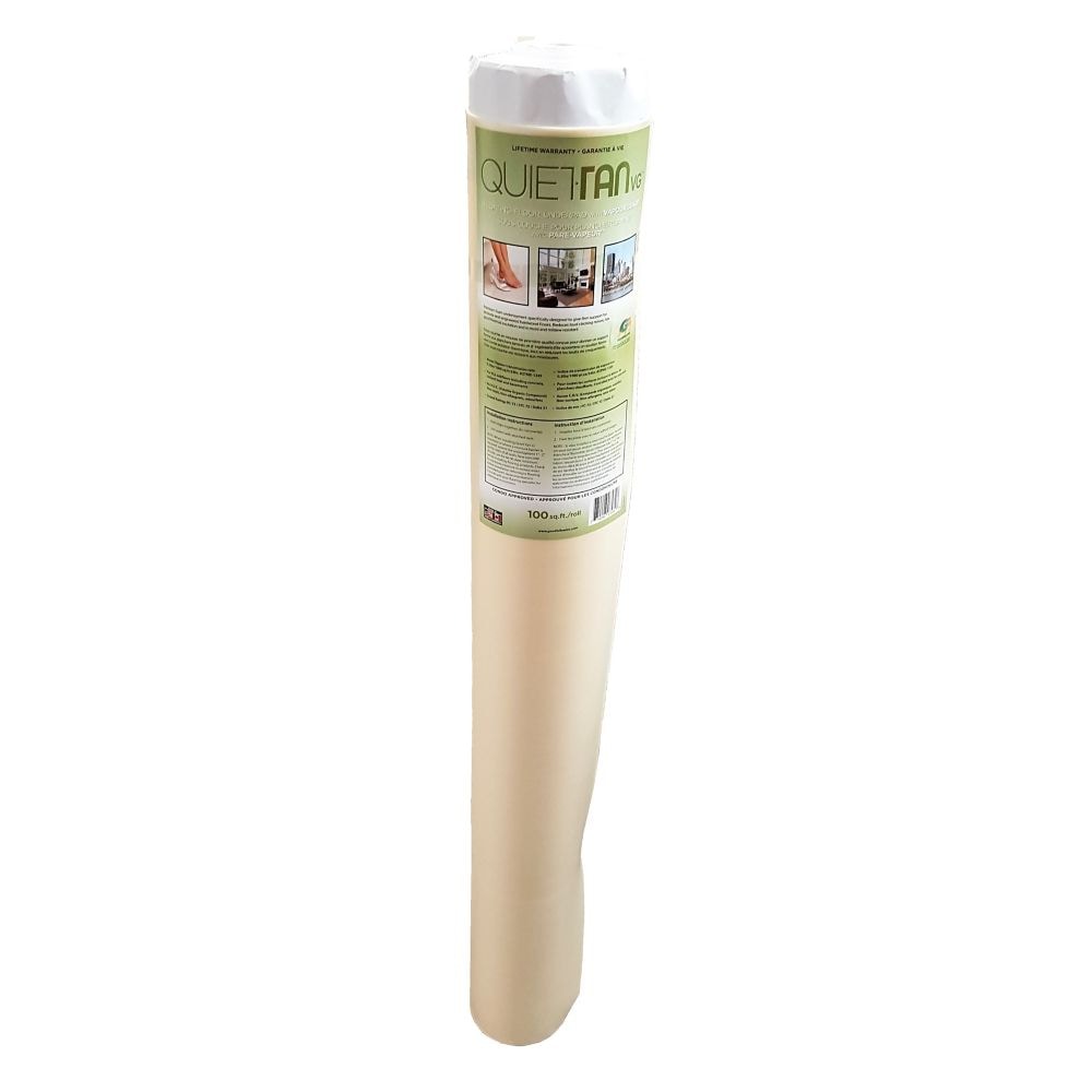 Premium Quiet Tan Underlayment with Vapour Guard for Laminate Flooring (100 sq. ft.)