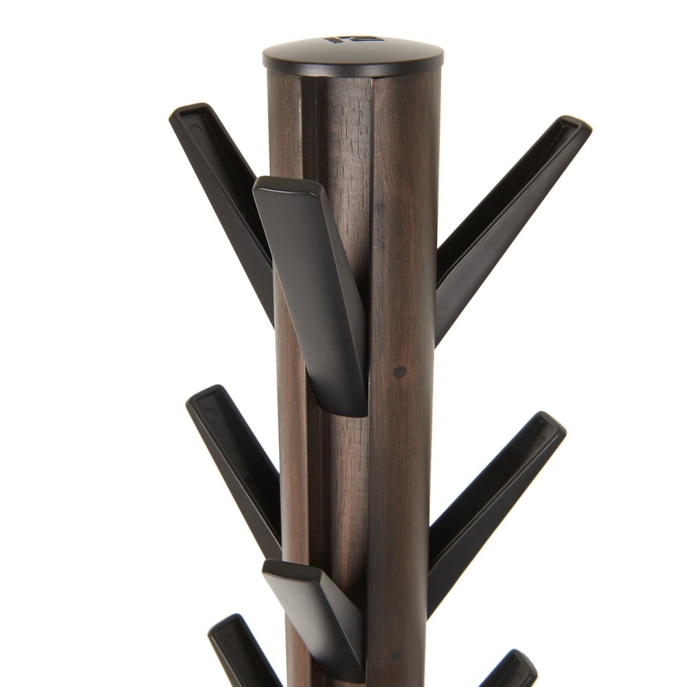 Flapper Coat Rack Black/Walnut