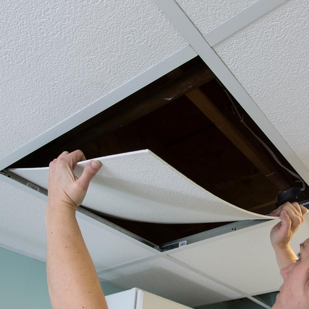 2 ft. x 2 ft. Smooth Pro White Ceiling Panel Carton of 12