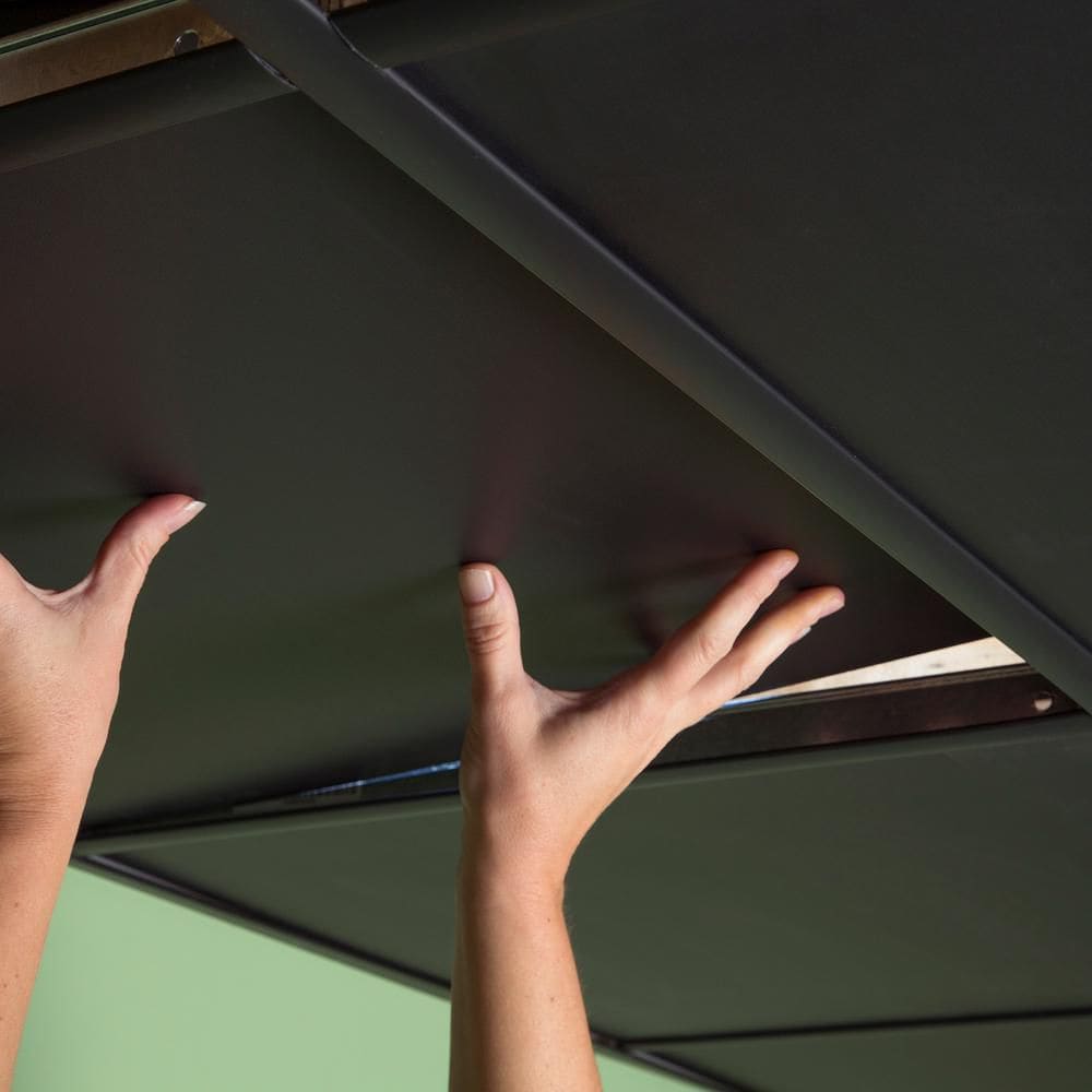 Panneau de plafond noir Smooth Pro de 2 pi x 2 pi, carton de 12