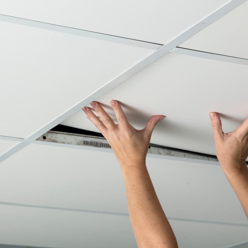 2 ft. x 4 ft. Smooth Pro White Ceiling Panel Carton of 10