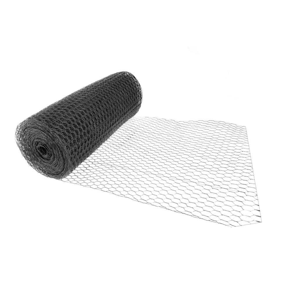 1.5 inch x 4 ft. x 150 ft. 16-Gauge Black PVC Coated Poultry Netting