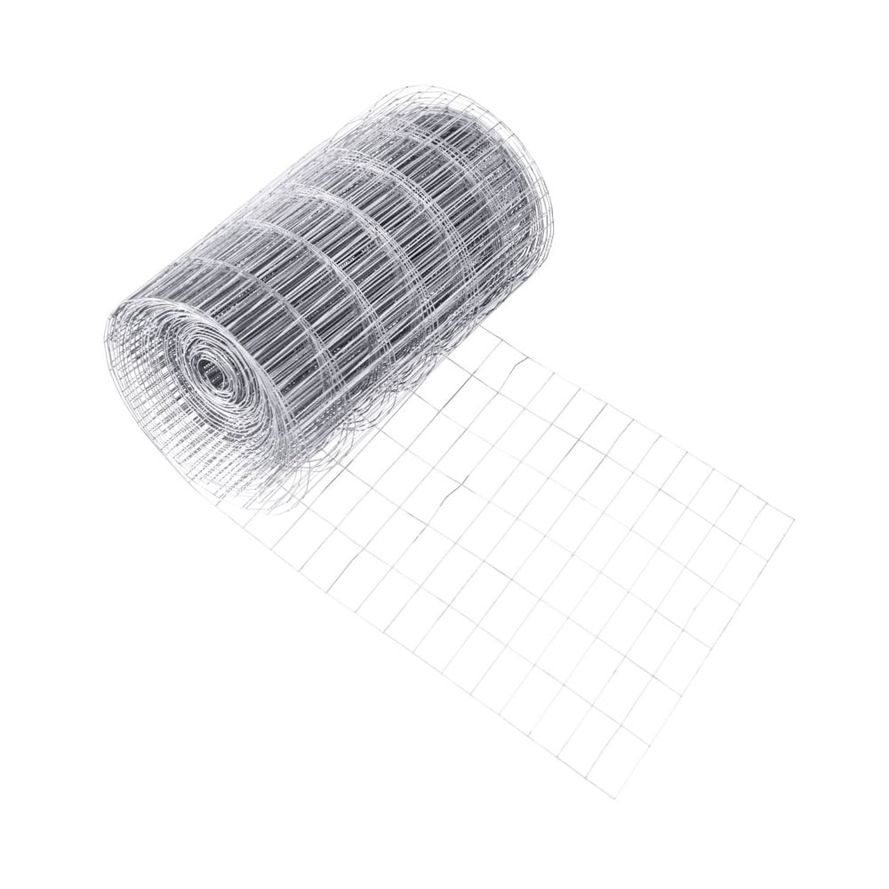 2 inch x 4 inch 6 ft. x 50 ft. 14-Gauge Galvanized Welded Fence