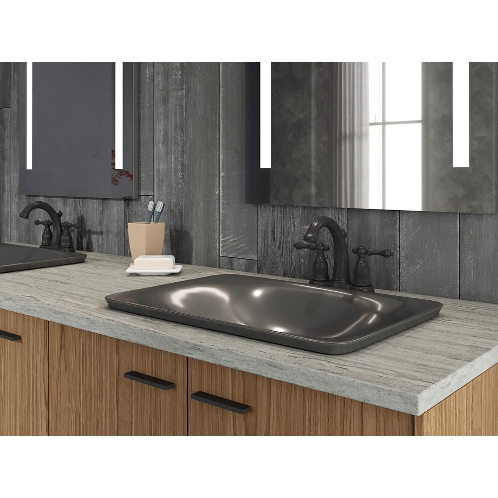 Centerset Bathroom Sink Faucet With Lever Handles In Oil-Rubbed Bronze