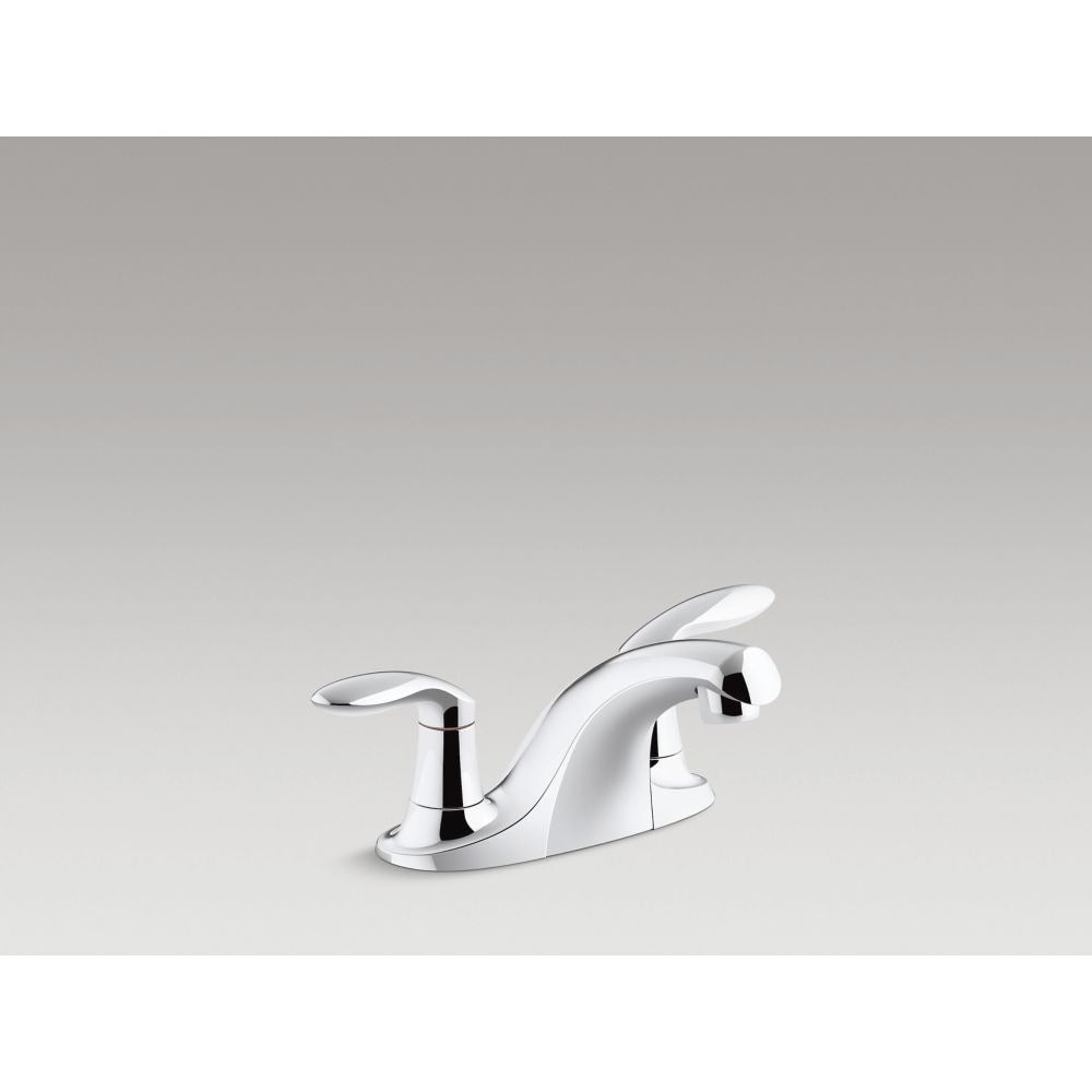 Robinet de lavabo de salle de bain à deux poignées avec aérateur anti-vandalisme de 0,5 Gpm